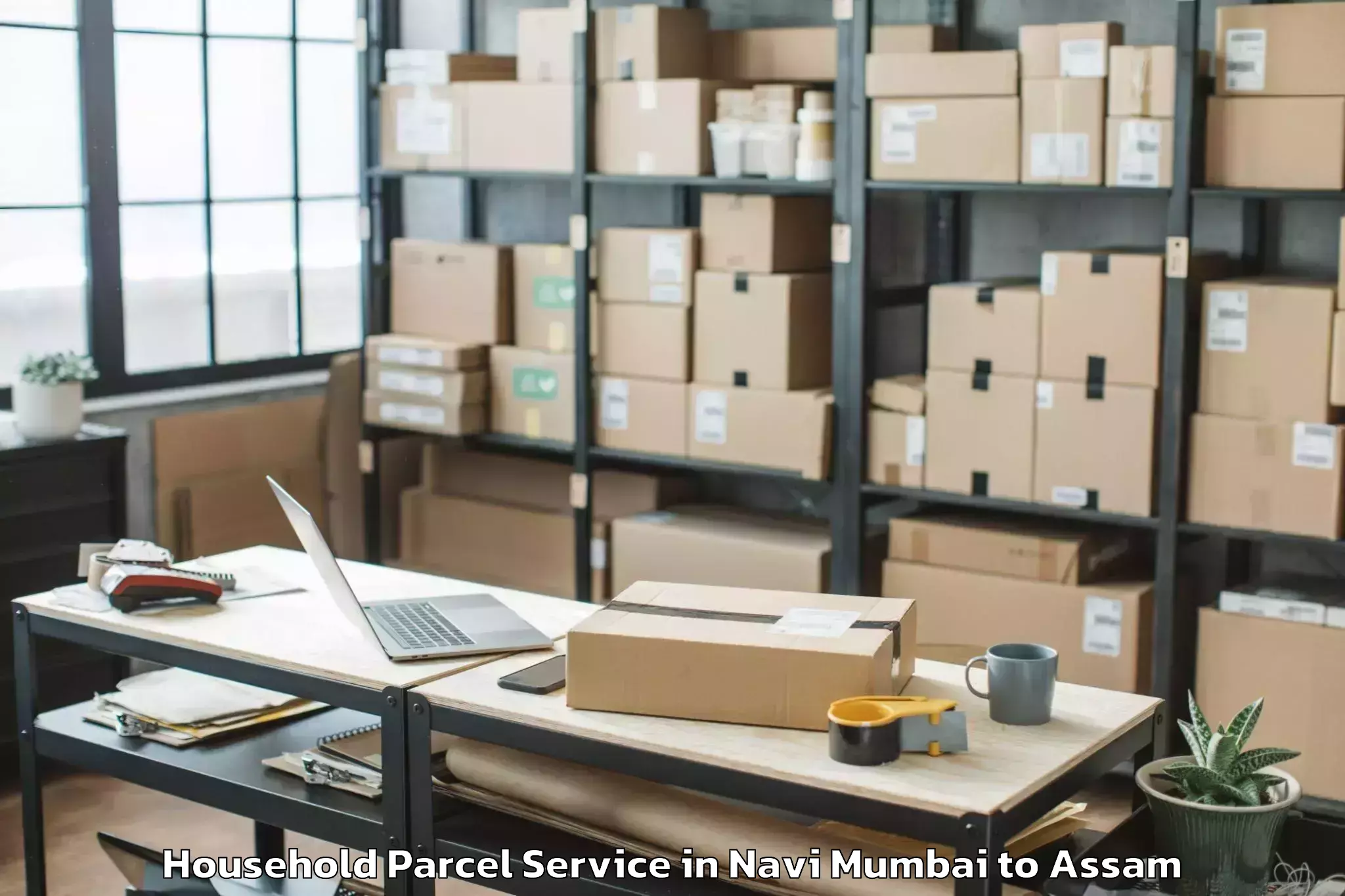 Navi Mumbai to Dibrugarh University Household Parcel Booking